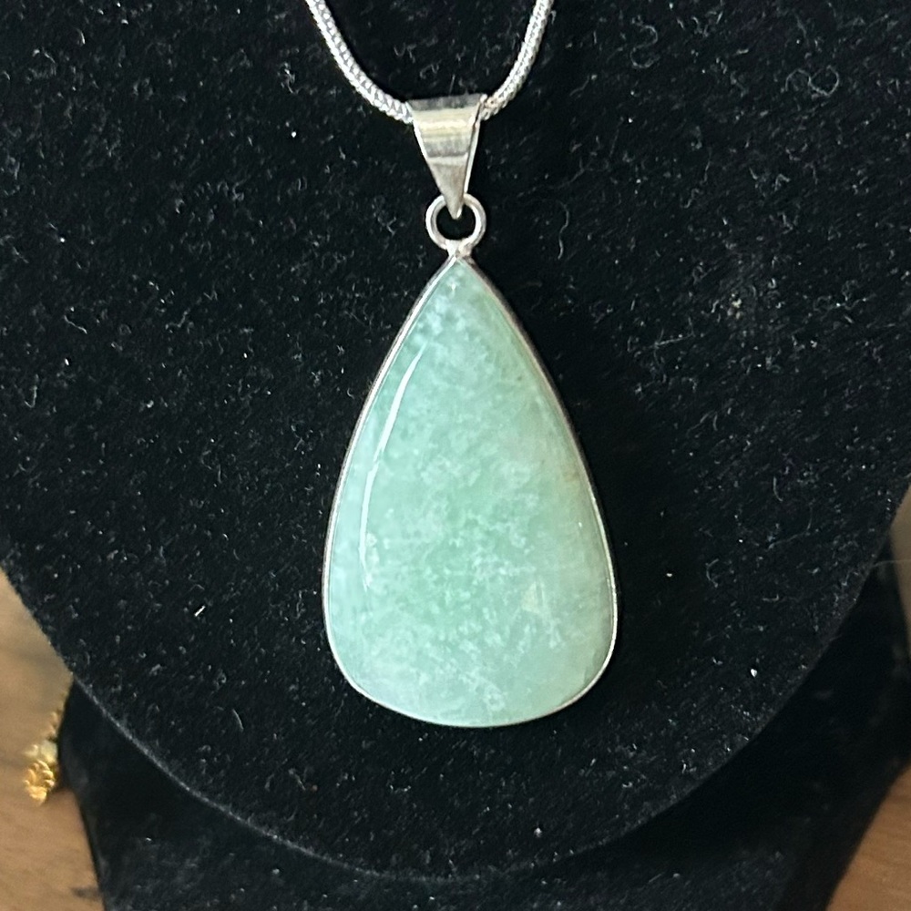 Amazonite Pendant Necklace